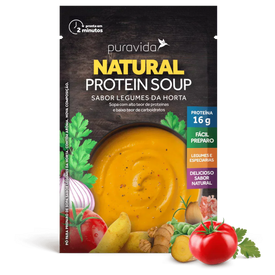 NATURAL PROTEIN SOUP - VEGANO, LEGUMES DA HORTA, ALTO TEOR DE PROTEÍNA 35g