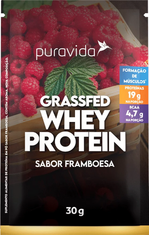 WHEY PROTEIN GRASSFED SACHE - SABOR FRAMBOESA 30G