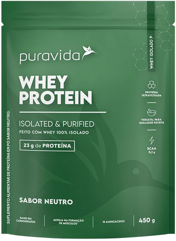 WHEY PROTEIN ISOLADO - WHEY 100% ISOLADO NEUTRO 450g